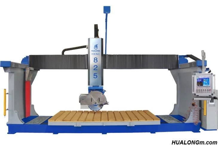 Front view of Stone CNC Bridge Saw